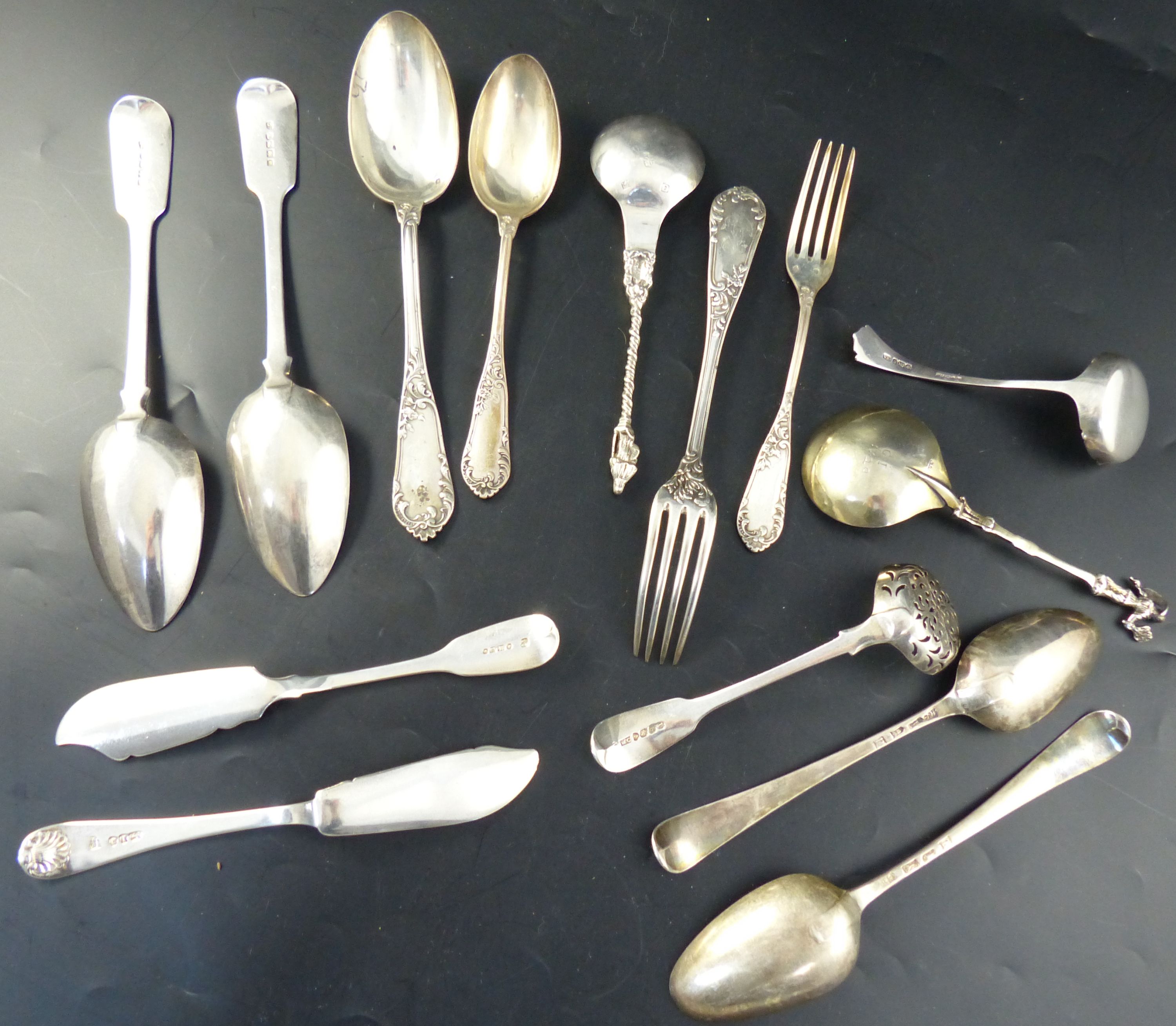 A small collection flatware